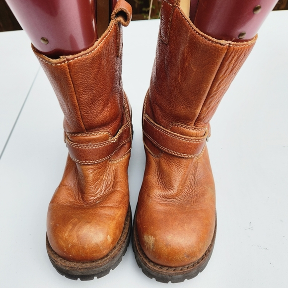 American Eagle Outfitters Women's Genuine leather Brown Pull-on Boots Size 8 US - Picture 1 of 13